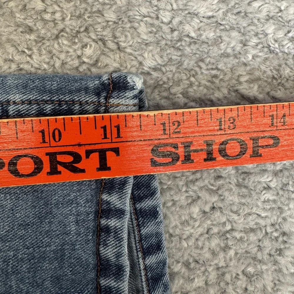 Calvin Klein Jeans Shorts Womens Size 9 Blue Denim High‎ Rise Vintage Style 90s